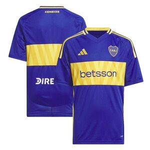 Adidas Blue and Yellow Boca Juniors Jersey
